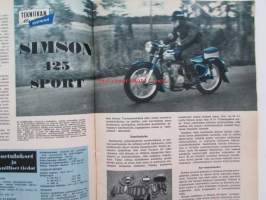 Tekniikan maailma 1959 nr 1 -mm. Valonarka sähkösilmä, Halpa 2-putkinen osaluettelo ja kuvat, ALfa Romea Giulietta t.i.,Agfa Silette automatic kamera, Simson 425