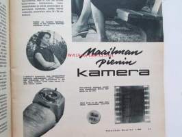 Tekniikan maailma 1959 nr 1 -mm. Valonarka sähkösilmä, Halpa 2-putkinen osaluettelo ja kuvat, ALfa Romea Giulietta t.i.,Agfa Silette automatic kamera, Simson 425