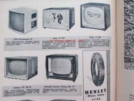 Tekniikan maailma 1959 nr 3 -mm. Televisioparaati kuvat hinnat tekniset tiedot, Turun veneveistämöllä valmistuu pohjoismaiden suurin muovivene, Volga,