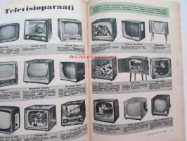 Tekniikan maailma 1959 nr 3 -mm. Televisioparaati kuvat hinnat tekniset tiedot, Turun veneveistämöllä valmistuu pohjoismaiden suurin muovivene, Volga,