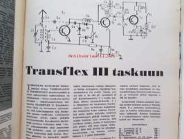 Tekniikan maailma 1959 nr 8 -mm. Valokuva suurennuskoneella, Tranflex III taskuun, Lambretta LI 150, BMW 700, Communar, LLoyd 900, Trabant, Kantosiipialus Suomeen