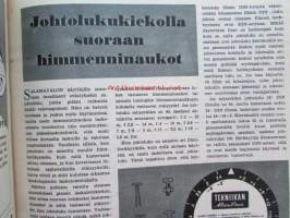 Tekniikan maailma 1959 nr 9 -mm. Omatekoinen kierroslukumittari, Kuinka auton polttoainemittari toimii, Muovipanssari tuulilasille, Bessamatic, Salamavalolamppu