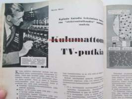 Tekniikan maailma 1959 nr 9 -mm. Omatekoinen kierroslukumittari, Kuinka auton polttoainemittari toimii, Muovipanssari tuulilasille, Bessamatic, Salamavalolamppu