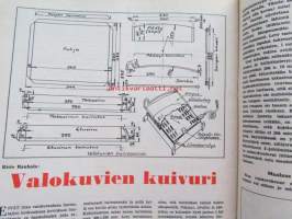 Tekniikan maailma 1959 nr 10 -mm. Valokuvien kuivuri, Apukantosiipi perämoottoriin, Mane S 100, Tekokuukatsaus, Austin seven 850 ja Morris Mini-Minor, *Hansasta