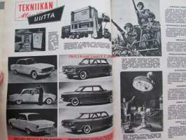 Tekniikan maailma 1959 nr 10 -mm. Valokuvien kuivuri, Apukantosiipi perämoottoriin, Mane S 100, Tekokuukatsaus, Austin seven 850 ja Morris Mini-Minor, *Hansasta