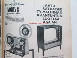 Tekniikan maailma 1959 nr 12 -mm. (TM koeajaa: Moskvitsh 407, 1959.  Helkama Hopeasiipi -skootteri, 1959. Näppärästi niitaten, Peili-kaukoputki köyhän miehen