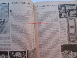 Kotiliesi 1935 nr 22  -marraskuu Kansi Martta Wendelin, mm. suomalaisen sisun varjopuolia, Viitelöiminen vanha suomalainen käsityö, Astia- ja lasimallistoja