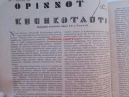 Kotiliesi 1935 nr 22  -marraskuu Kansi Martta Wendelin, mm. suomalaisen sisun varjopuolia, Viitelöiminen vanha suomalainen käsityö, Astia- ja lasimallistoja