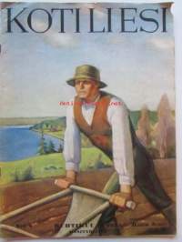 Kotiliesi 1934 nr 8 kansi Rudolf Koivu &quot;Pietari Päivärinnan Torpanpoika&quot;, -mm. Tekla Hultin 70-vuotias, Tomaatin menestyminen avomaalla . Yhdenpadanruokia ja