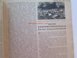 Kotiliesi 1936 nr 16  elokuu  (Kansi Martta Wendelin) -mm. Syömisen elinkeinoa Englannissa Caledonian market ja Billingsgate, Alvar Aalto huonekalut hintoineen