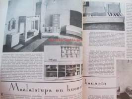 Kotiliesi 1936 nr 20 -Kansi: Martta Wendelin mm. Metsästäjän saalis emännän käsissä. Lintu- ja riisipaistos, lintu- ja hapankaalipaistos, Antoinetta