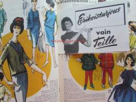 Kotiliesi 1961 nr 3 -mm. Hedvig Gebhard in Memorian, Hiihtoloma, Hernerokka, Kasvatusopin naisprofessori Inkeri Vikainen, Tarkastele kuvista tarkemmin sisältöä.