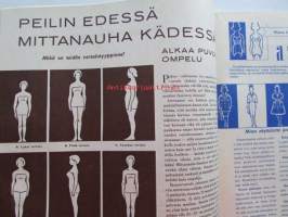 Kotiliesi 1961 nr 3 -mm. Hedvig Gebhard in Memorian, Hiihtoloma, Hernerokka, Kasvatusopin naisprofessori Inkeri Vikainen, Tarkastele kuvista tarkemmin sisältöä.