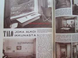 Kotiliesi 1960 nr 1 -mm. Maj-Lis Kiiski ja perhe, Ester Kähönen, Sirkka Volanen, Maija Mukala, osaatteko tehdä neulakintaan?, talo joka alkoi ikkunasta Paula ja