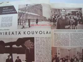 Kotiliesi 1960 nr 1 -mm. Maj-Lis Kiiski ja perhe, Ester Kähönen, Sirkka Volanen, Maija Mukala, osaatteko tehdä neulakintaan?, talo joka alkoi ikkunasta Paula ja