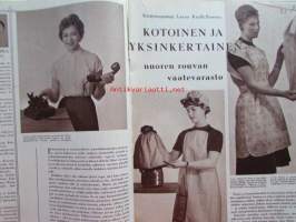 Kotiliesi 1960 nr 4 - helmikuu mm. Vesirinkilät, Pikaruokakin voi olla herkullista Kinkkukääryleet, Makkara-omenavati, Koti syntyy suunnitellen,