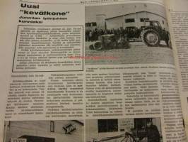 Koneviesti 1976 / 9 -sis. mm. Raskaan autokalaston kuljettajien koulutus.Jobu LP 4 kokeessa.Traktoreita ilmatyynyillä.ym