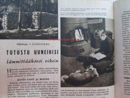 Kotiliesi 1942 nr 20 lokakuu.  Artikkeleissa mm. Martta Salmela - Järvinen.  Maiju Gebhard. Ompeluohjeita vanhasta uutta esim. pikkupojalle takki isän