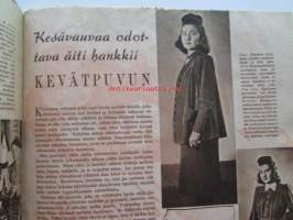 Kotiliesi 1942 nr 8 -mm. Äidilleni Hilkka-Helinä Hyvärinen, Hedelmäopuut ja marjapensaat istutettava, Kukkakimppu Äidilleni Alexandra Edelfelt