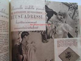 Kotiliesi 1942 nr 8 -mm. Äidilleni Hilkka-Helinä Hyvärinen, Hedelmäopuut ja marjapensaat istutettava, Kukkakimppu Äidilleni Alexandra Edelfelt