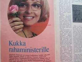 Kotiliesi 1968 nr 7 - Huhtikuu mm. Lakko sairaaanhoitajien aseena, Uhattu uskonnonopetus, Anja Tiilikainen tutkija avainasemassa, Pettymyksien kiveämä on