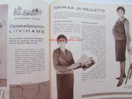 Kotiliesi 1962 nr 6 -mm. Täyttääkö suurkaupunki nuoren naisen toiveet ja odotukset, Lämminmurekeleipä, Väri-iloa keittiöön, Sirkka-Liisa kantele