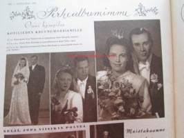 Kotiliesi 1947 nr 13-14 -mm. Kesä hoitaa lasten jalkoja ja ryhtiä, Englanti lähettää teille terveisiä, Sotasalaisuuksista siviilikäyttöön, Kauha ja kaavila