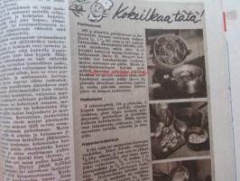 Kotiliesi 1947 nr 13-14 -mm. Kesä hoitaa lasten jalkoja ja ryhtiä, Englanti lähettää teille terveisiä, Sotasalaisuuksista siviilikäyttöön, Kauha ja kaavila