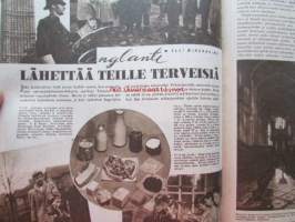 Kotiliesi 1947 nr 13-14 -mm. Kesä hoitaa lasten jalkoja ja ryhtiä, Englanti lähettää teille terveisiä, Sotasalaisuuksista siviilikäyttöön, Kauha ja kaavila