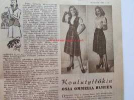 Kotiliesi 1948 nr 1-2  tammikuu - helmikuu. -mm. Yhteishenki avioliiton perusaste, Suurkaupungista pikkukaupunkiin, Ovessa on neljä nimeä, Me maalaiset ja muoti,