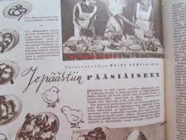 Kotiliesi 1948 nr 6 -mm. Marianpäiväkirje nuorelle Eevalle, Vaihtelu virkistää eli lomaksi koulusta konttoriin, Matkakertomus Lontoosta , Uusi muoti korostaa