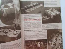 Kotiliesi 1948 nr 6 -mm. Marianpäiväkirje nuorelle Eevalle, Vaihtelu virkistää eli lomaksi koulusta konttoriin, Matkakertomus Lontoosta , Uusi muoti korostaa