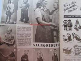 Kotiliesi 1948 nr 20 -mm. Kestääkö avioliittonne, Aline Grönberg kaikkien turkulaisten vanumamma, Kumihousut, Sunnuntairuokailu Sienipannu ja Savukinkku ja