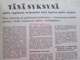 Kotiliesi 1948 nr 22 -mm. Huomispäivän perheenemännät kunnan koulutettavia, Ranska tervehtii Suomea, Alushameista ja vähän muustakin, Vaihtelevaa