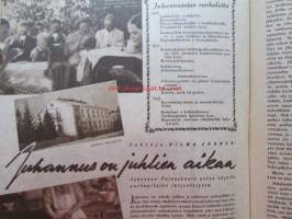 Kotiliesi 1947 nr 11-12 Kansi: Martta Wendelin (kansallispukuaihe) -mm. Isännän ja emännän 150-vuotisjuhla Elli Suninen, Elättääkö mies vaimoaan, Hilja