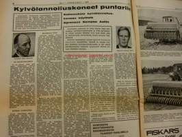 Koneviesti 1970 / 1  sis mm. Kotimaisen metsätraktoriteollisuuden uutuusvuodelle 1970, Kylvölannoituskoneet puntariin, Lisälämpöä kylmäilmakuivuriin,