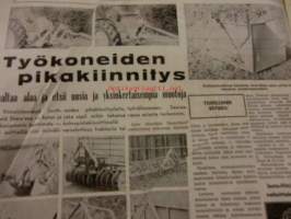 Koneviesti 1964 / 3  sis mm. Työkoneiden pikakiinnitys, Vakuutusrahoille vastinetta, Katetuottomenetelmä, Elektroniajan karjapaimen, Viljankuivatus