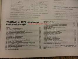 Koneviesti 1979 /22.sis,mm.Traktorien ohjaamomelu 85 db:ksi tammikuussa.Kyntöaurat ja polttoaineen kulutus,kokeilussa.Valmetin Hi-Trac ja