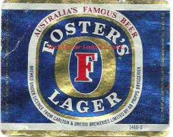 Olutetiketti -  Australia, Foster´s   Lager