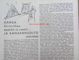 Kotiliesi 1944 nr 19 -mm.lokakuu  Pääjohtaja Arvi P. Poijärvi, &quot;Maakunnan Äiti&quot; Impi Sirkka 60-vuotias, Johtaja Alma Koskinen, Puolukat juurikkaiden seuraan,