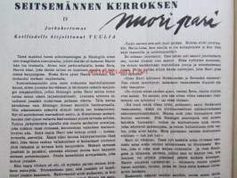 Kotiliesi 1944 nr 21 -mm. marraskuu Aiheita mm. Pakina silakkalaatikosta, Maisteri Ella Kitunen, Saippuanvalmistus kotioloissa, Eläviä muistomerkkejä,