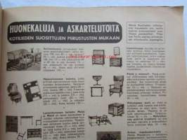 Kotiliesi 1942 nr 18 syyskuu . Kansikuvassa sieniä -mm. Naurispuuro, Naurissosekeitto, Täytetyt nauriit, Pikamorsiammella on toivomuksia, Armi Hallsten-Kallia
