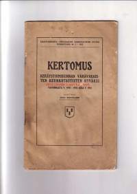 Kertomus keräystoimikunnan vähävaraisten keuhkotautisten hyväksi toiminnasta v. 1907-1910 sekä v. 1911