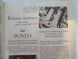 Kotiliesi 1951 nr 1 -mm. Hulda Sahi, Kaj Franck Taiteilija arvostelee taideteollisuusnäyttelyä, Hatanpään sairaalan ylihoitaja Leena Perttula ammatti jossa saa