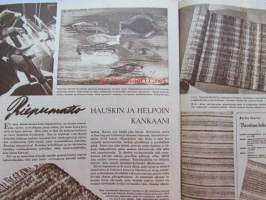 Kotiliesi 1951 nr 1 -mm. Hulda Sahi, Kaj Franck Taiteilija arvostelee taideteollisuusnäyttelyä, Hatanpään sairaalan ylihoitaja Leena Perttula ammatti jossa saa