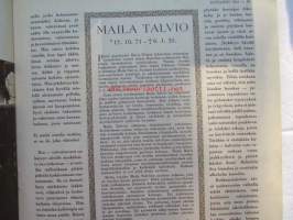 Kotiliesi 1951 nr 3 helmikuu. Ajankuvaa talvi 1951. Maila Talvio in memoriam. Askon suurkilpailu ratkaistu -  voittaja Erkki Utunen Harjavalta. Silo -mainos.