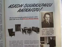 Kotiliesi 1951 nr 3 helmikuu. Ajankuvaa talvi 1951. Maila Talvio in memoriam. Askon suurkilpailu ratkaistu -  voittaja Erkki Utunen Harjavalta. Silo -mainos.