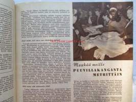 Kotiliesi 1951 nr 5  maaliskuu -mm. Ylikersantti Siivonen Komppanian &quot;äiti&quot; kotonaan, Hulda kontturi Kesän kansallispuku, Omenapaistos ja vaniljakastike,