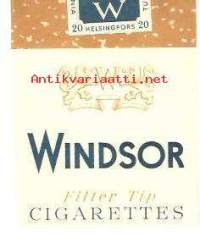Windsor - tupakkaetiketti  1957