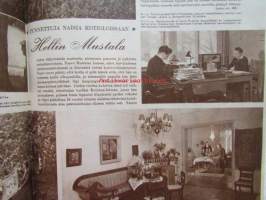Kotiliesi 1951 nr 9  toukokuu -mm. Talousopettaja Aili Lindström Niukan kevään kasvikset, Tunnettu nainen kotioloissaan Hellin Mustala, Arkkitehti Märta